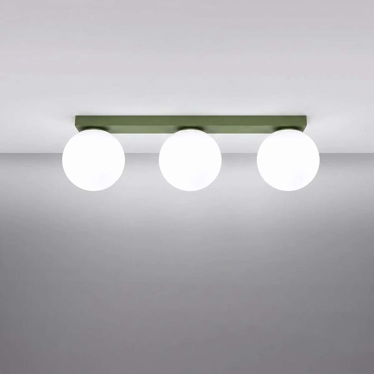 
Design Deckenlampe „Yoli“ 3-flammig - Olivgrün