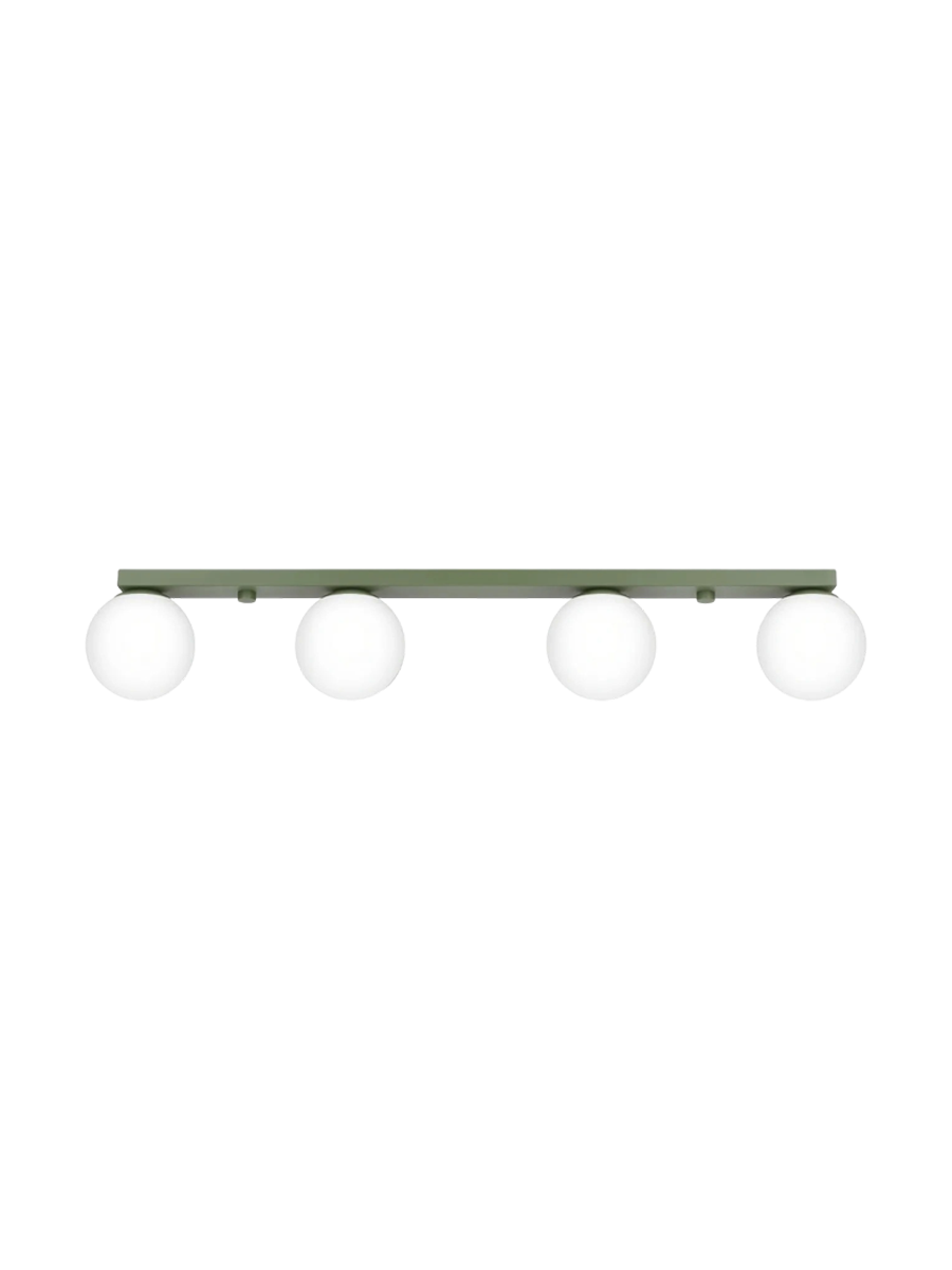 
Lampada da soffitto di design «Yoli» a 4 luci - Verde oliva