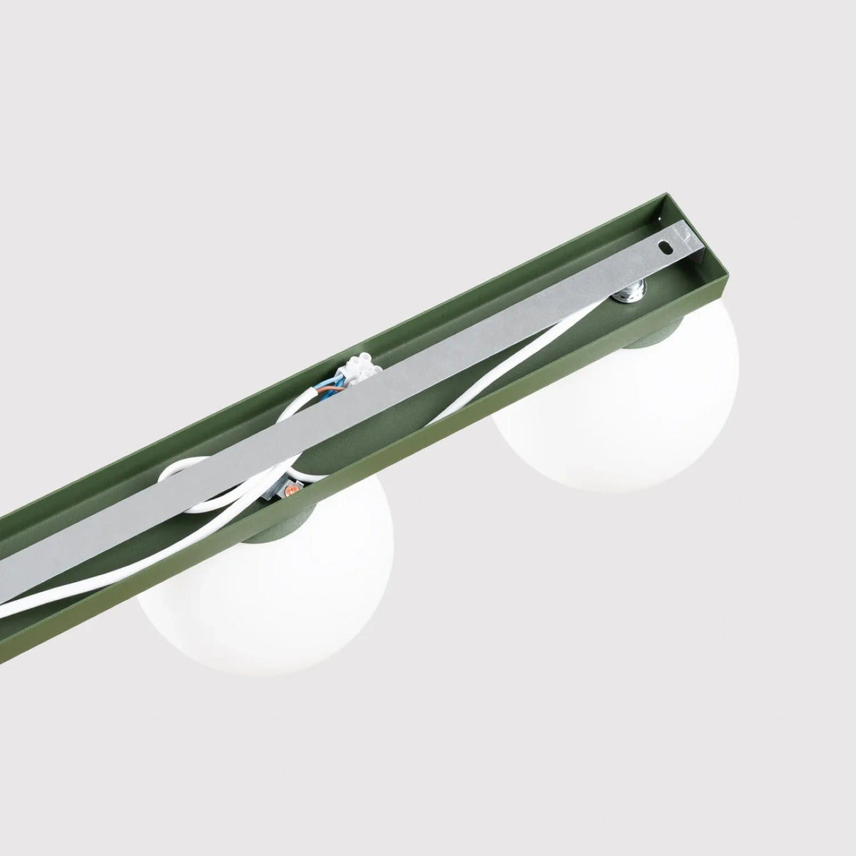 
Designer Ceiling Light "Yoli" 4-Bulb - Olive green