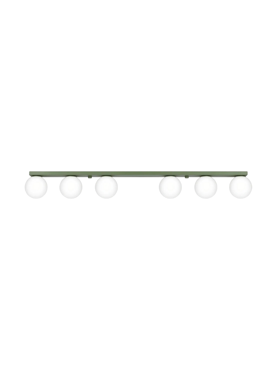 
Lampada da soffitto di design «Yoli» a 6 luci - Verde oliva