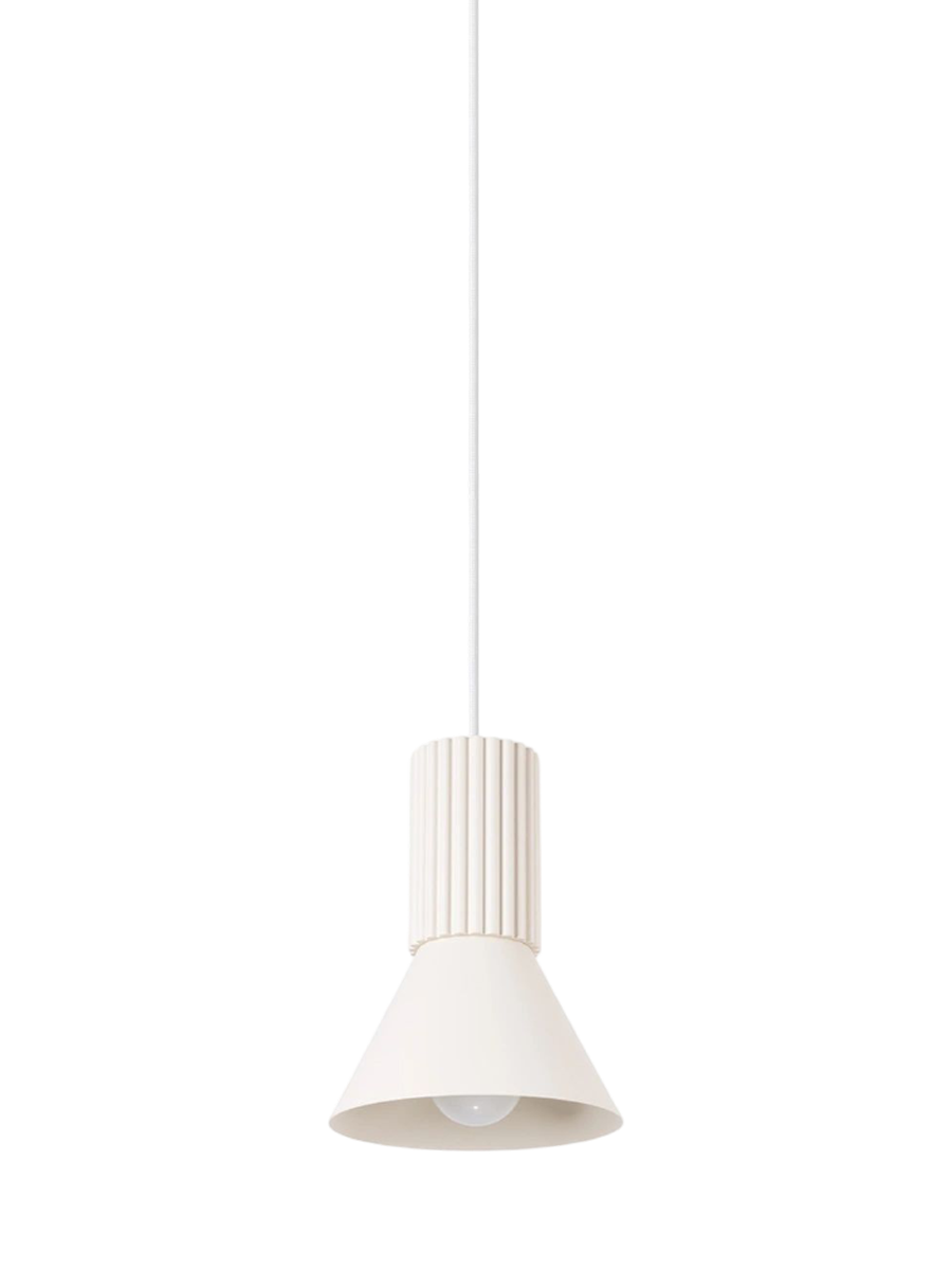 
Design Pendellampe „Estria“ 1-flammig - Beige