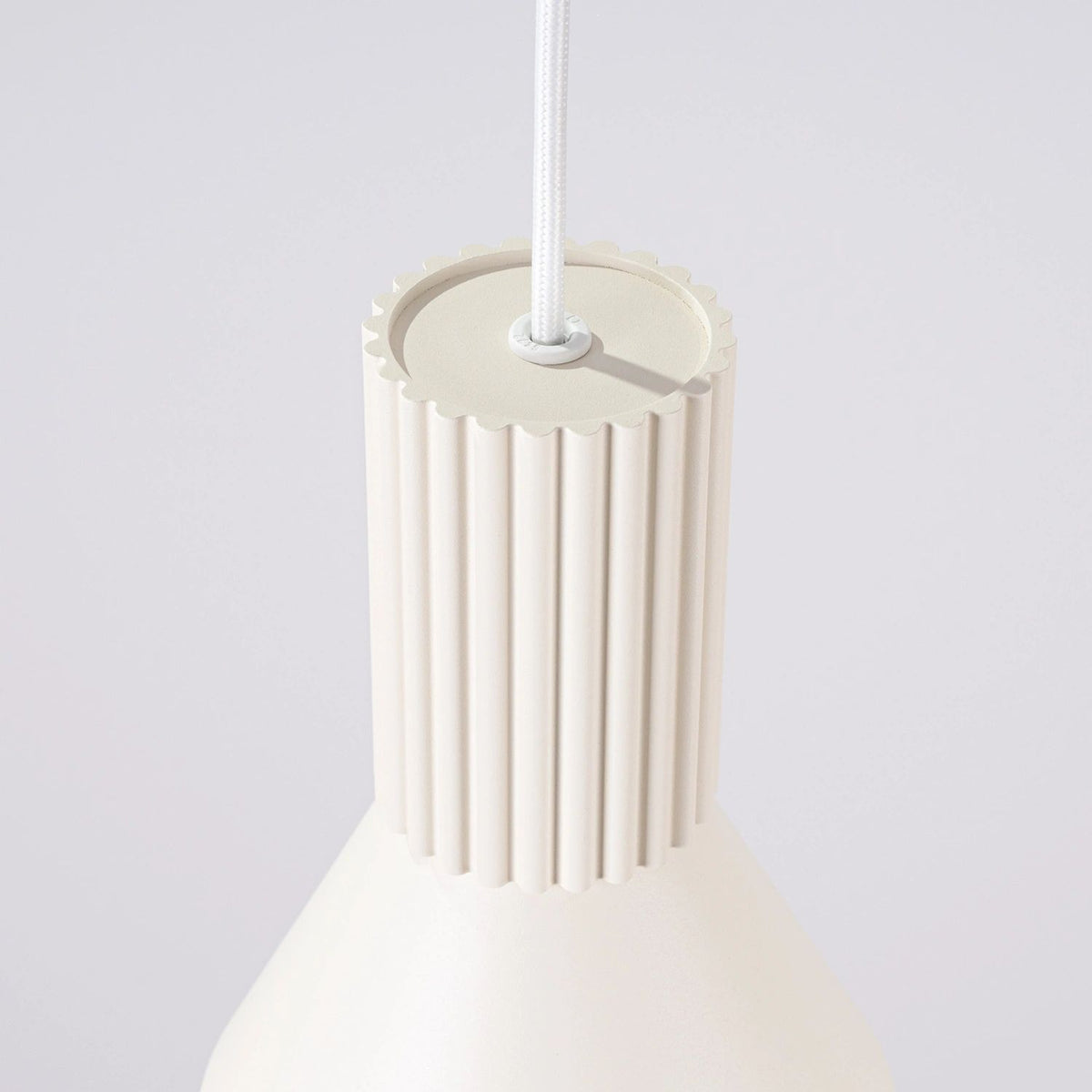 
Lampada a sospensione di design „Estria“ a 1 luce - Beige