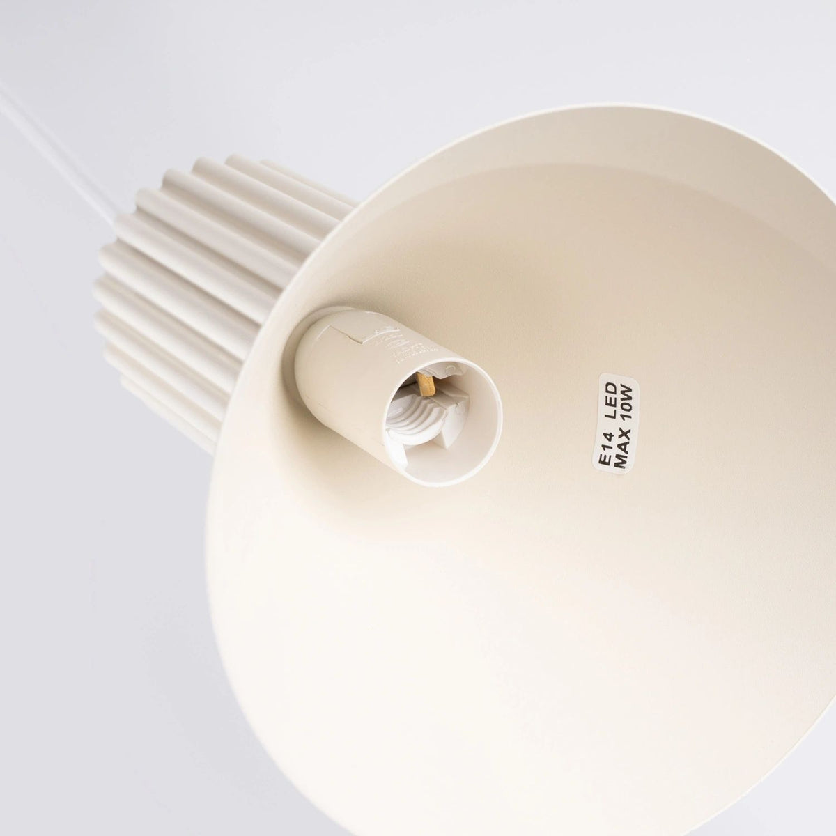 
Lampada a sospensione di design „Estria“ a 3 luci - Beige