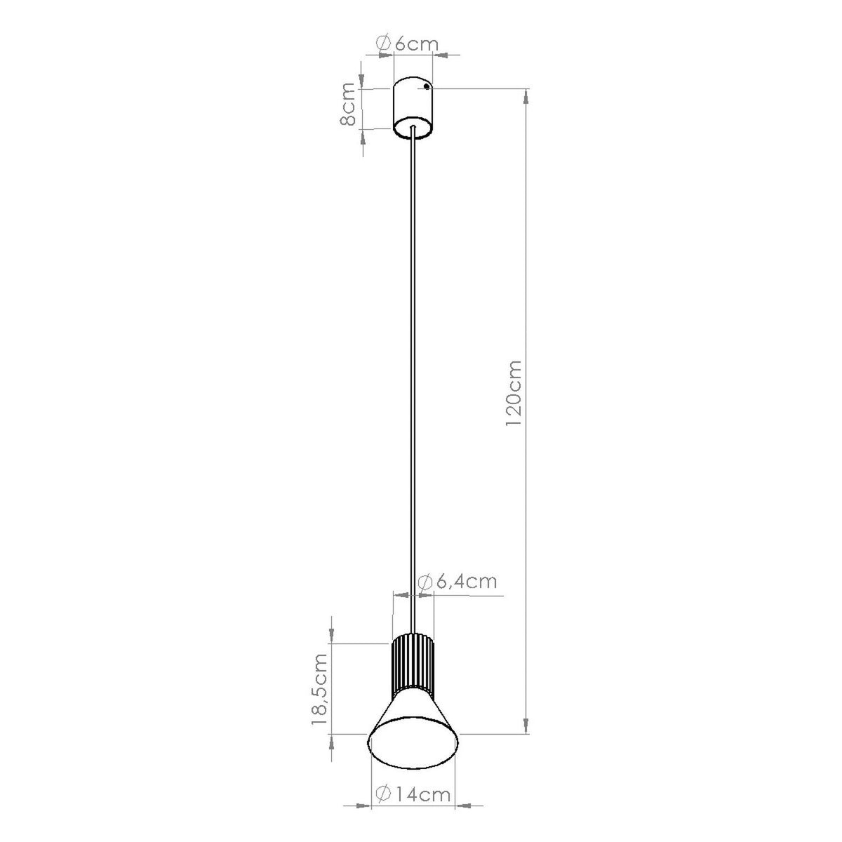 
Lampada a sospensione di design „Estria“ a 1 luce - Bianco/Ultramarino