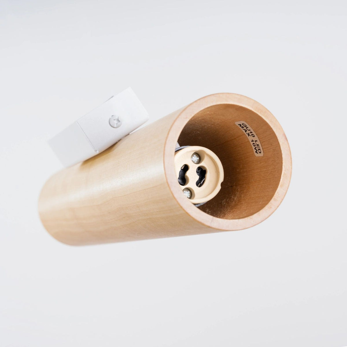 
Design Wandlampe „Lino“ - Naturholz/Weiss