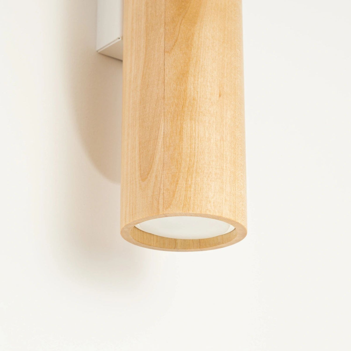
Design Wandlampe „Lino“ - Naturholz/Weiss