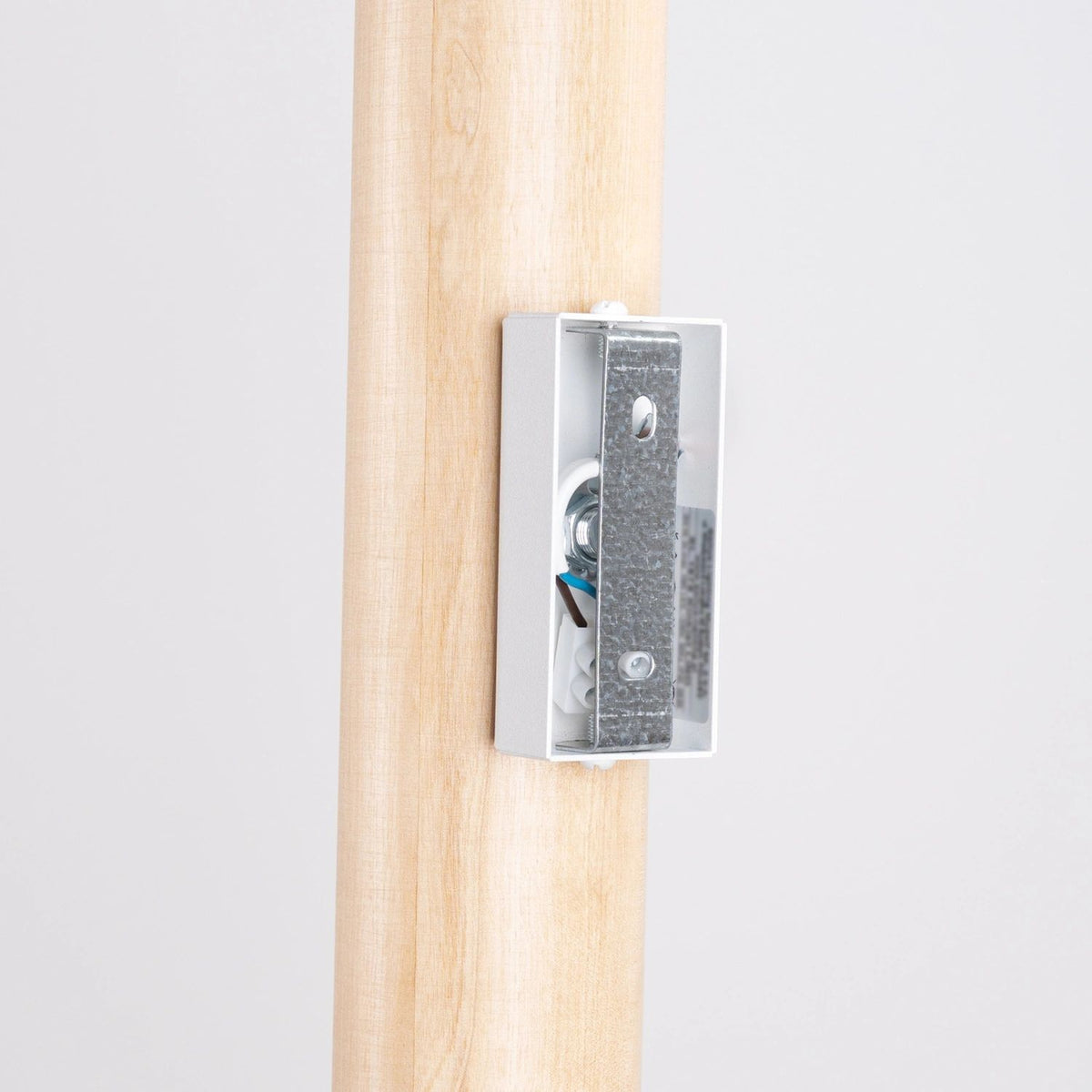 
Design Wandlampe „Lino“ - Naturholz/Weiss