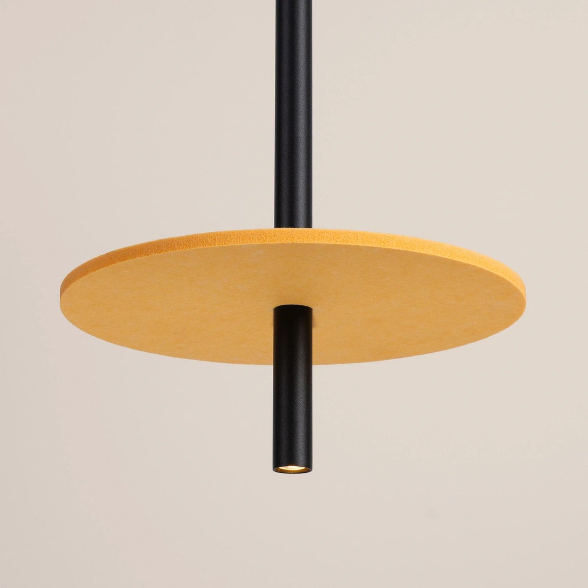 
Lampada a sospensione di design „Feltro“ a 1 luce - Giallo/Nero
