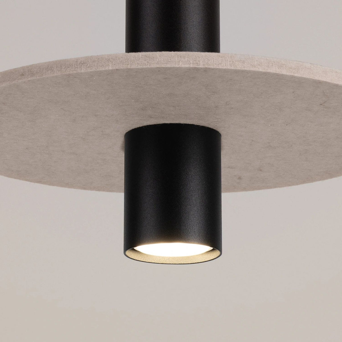 
Lampada a sospensione di design „Pelta“ a 1 luce - Beige/Nero