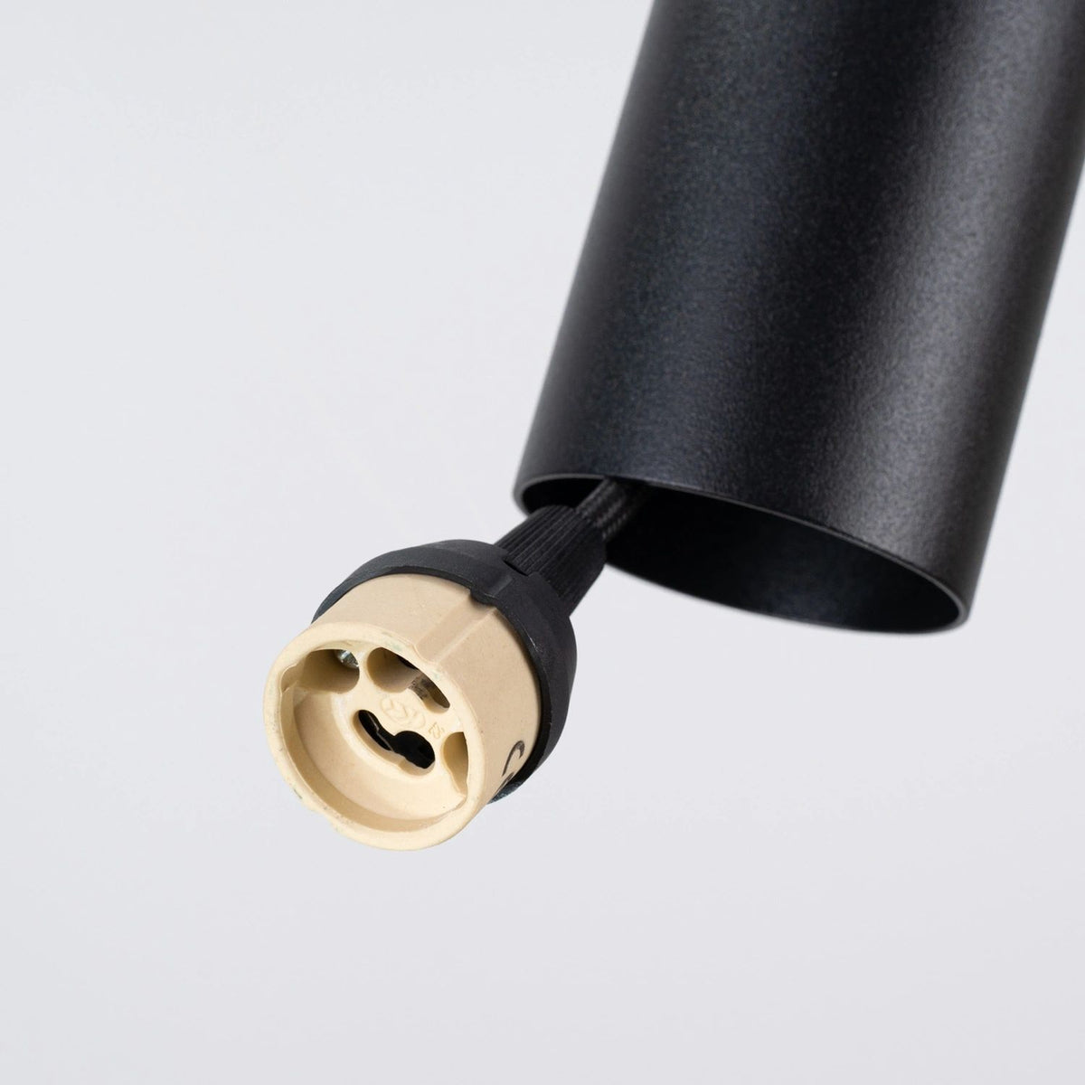 
Lampada a sospensione di design „Pelta“ a 1 luce - Beige/Nero