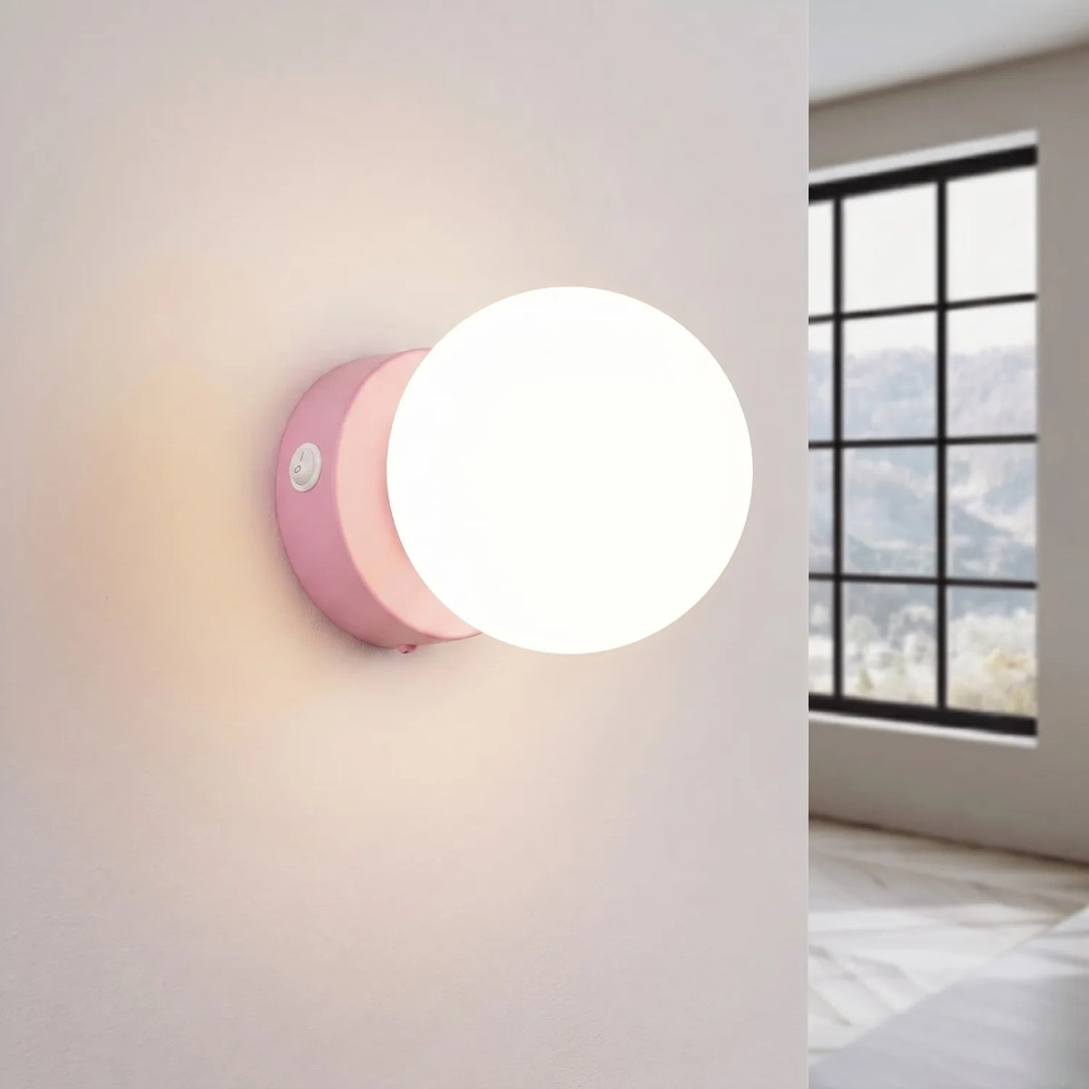 
Lampada da parete di design «Yoli» - Rosa
