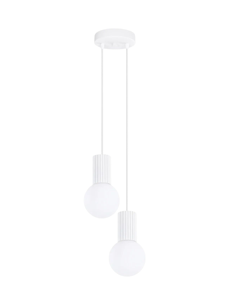 
Design Pendellampe „Halo“, 2-flammig - Ultramarine