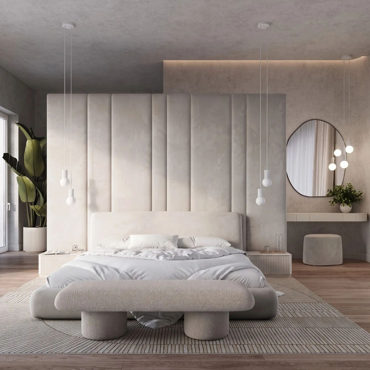 
Design Pendellampe „Halo“, 2-flammig - Weiss
