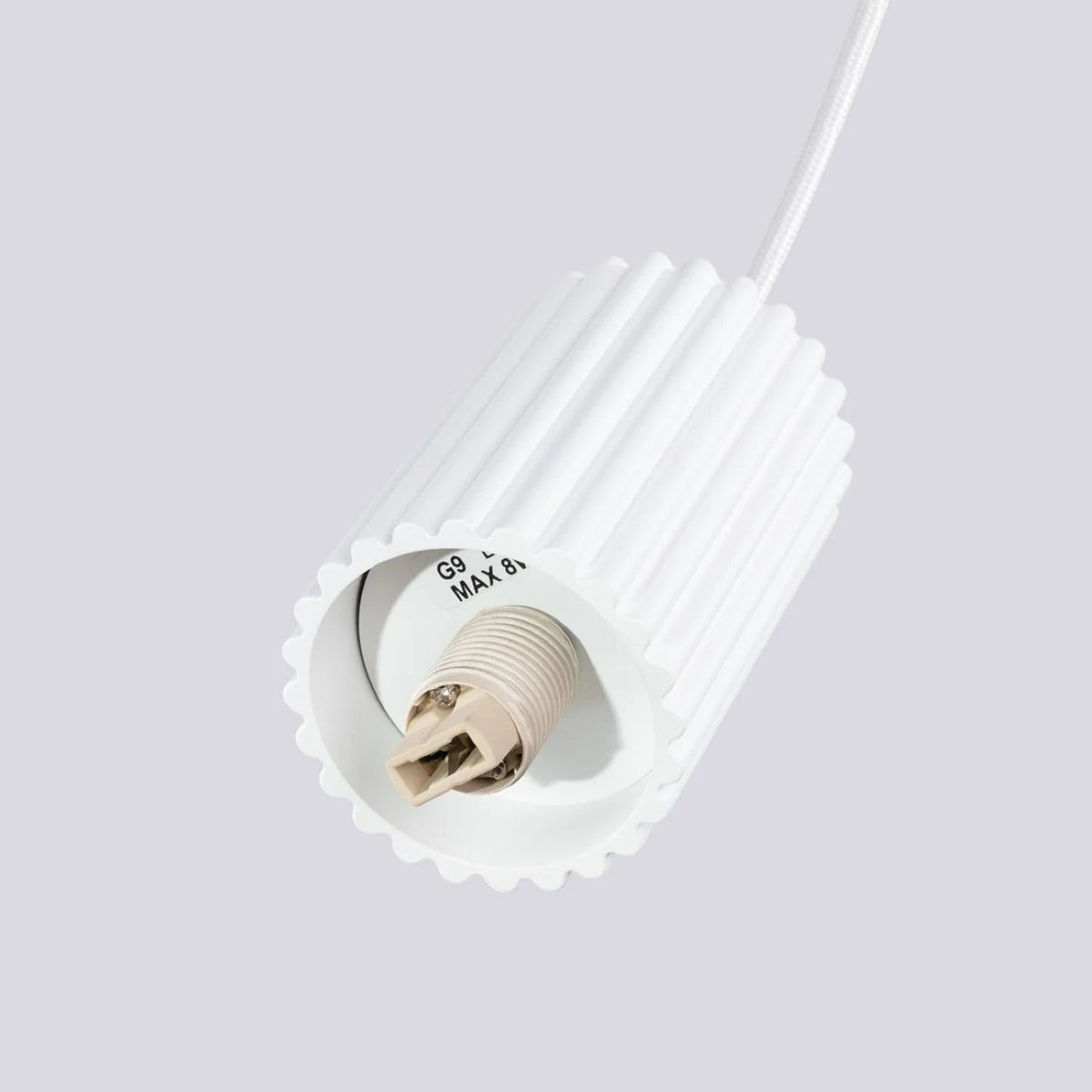 
Design Pendellampe „Halo“, 2-flammig - Weiss