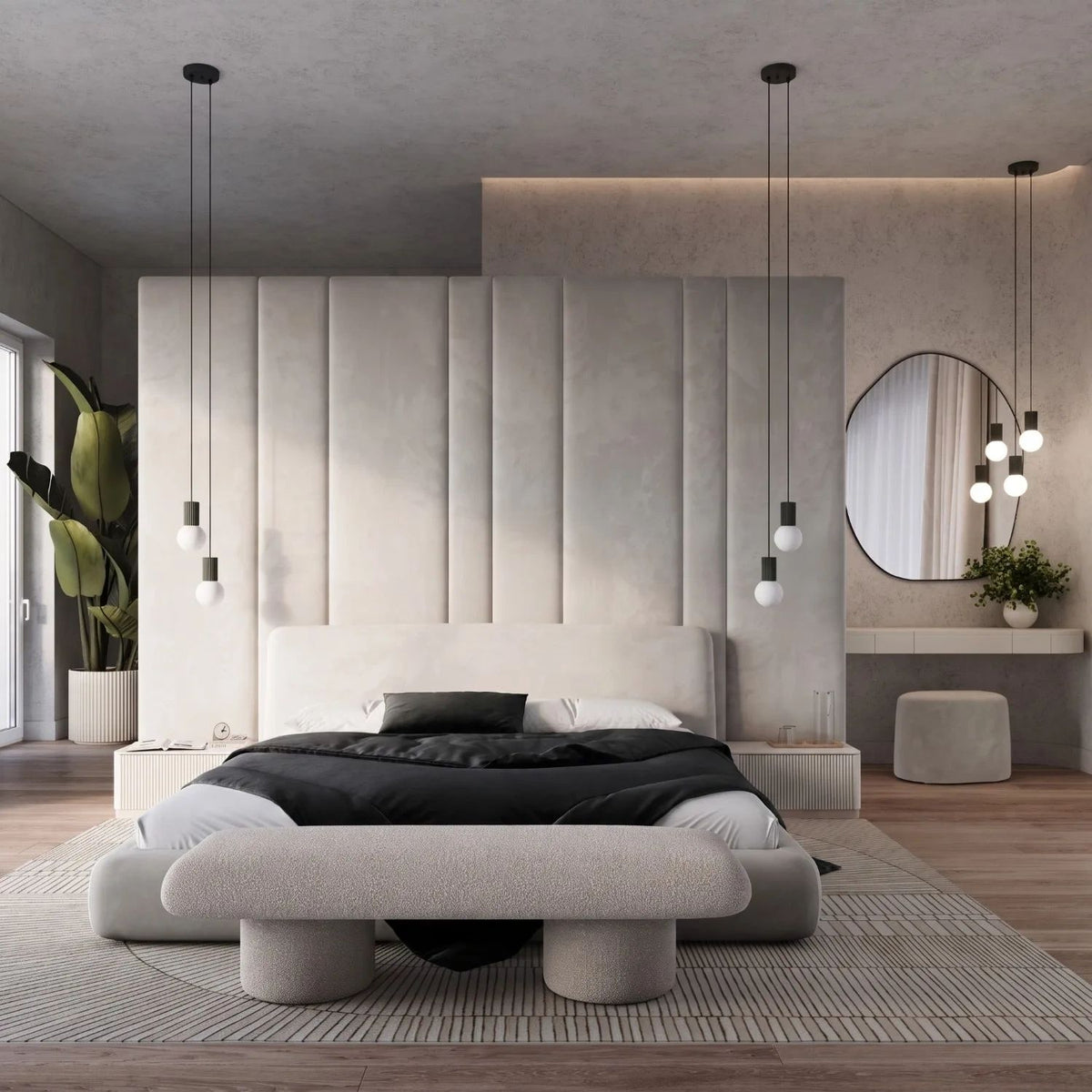
Design Pendellampe „Halo“, 2-flammig - Schwarz
