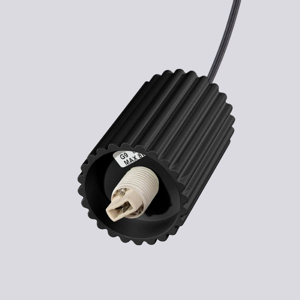 
Design Pendellampe „Halo“, 2-flammig - Schwarz