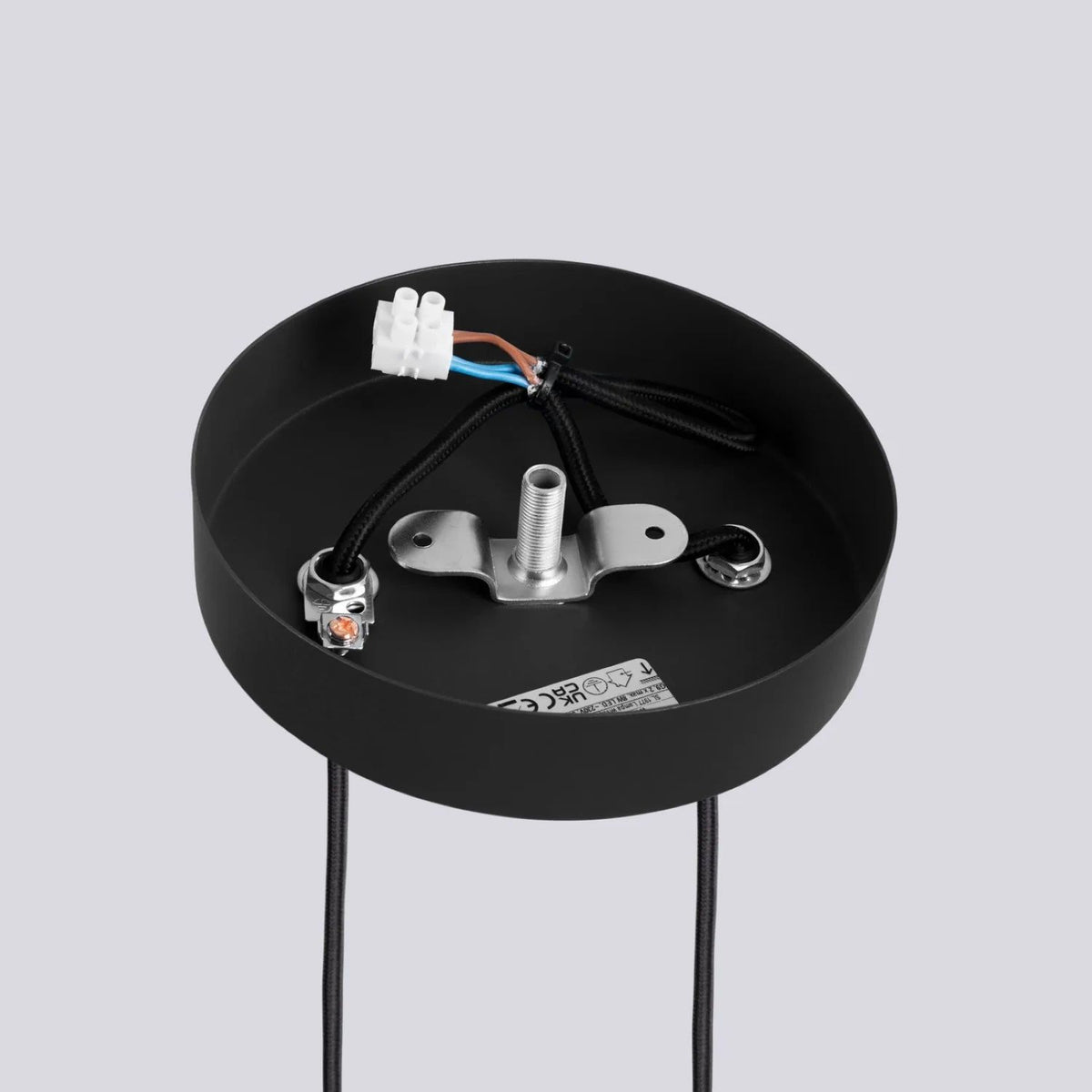 
Design Pendellampe „Halo“, 2-flammig - Schwarz