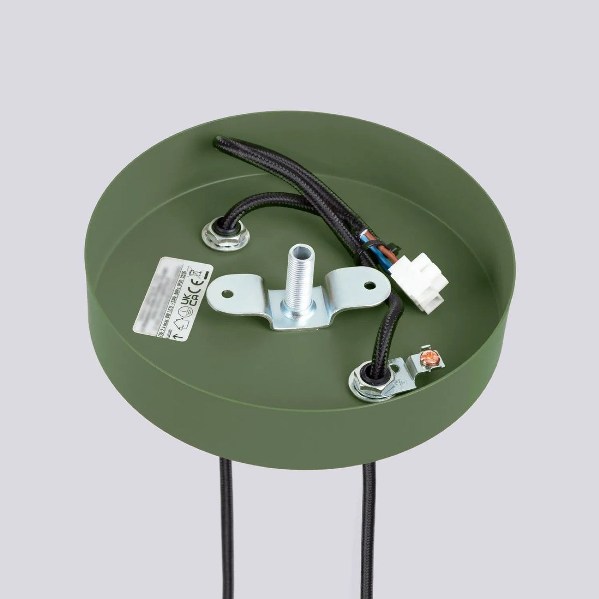 
Design Pendellampe „Halo“, 2-flammig - Olivgrün