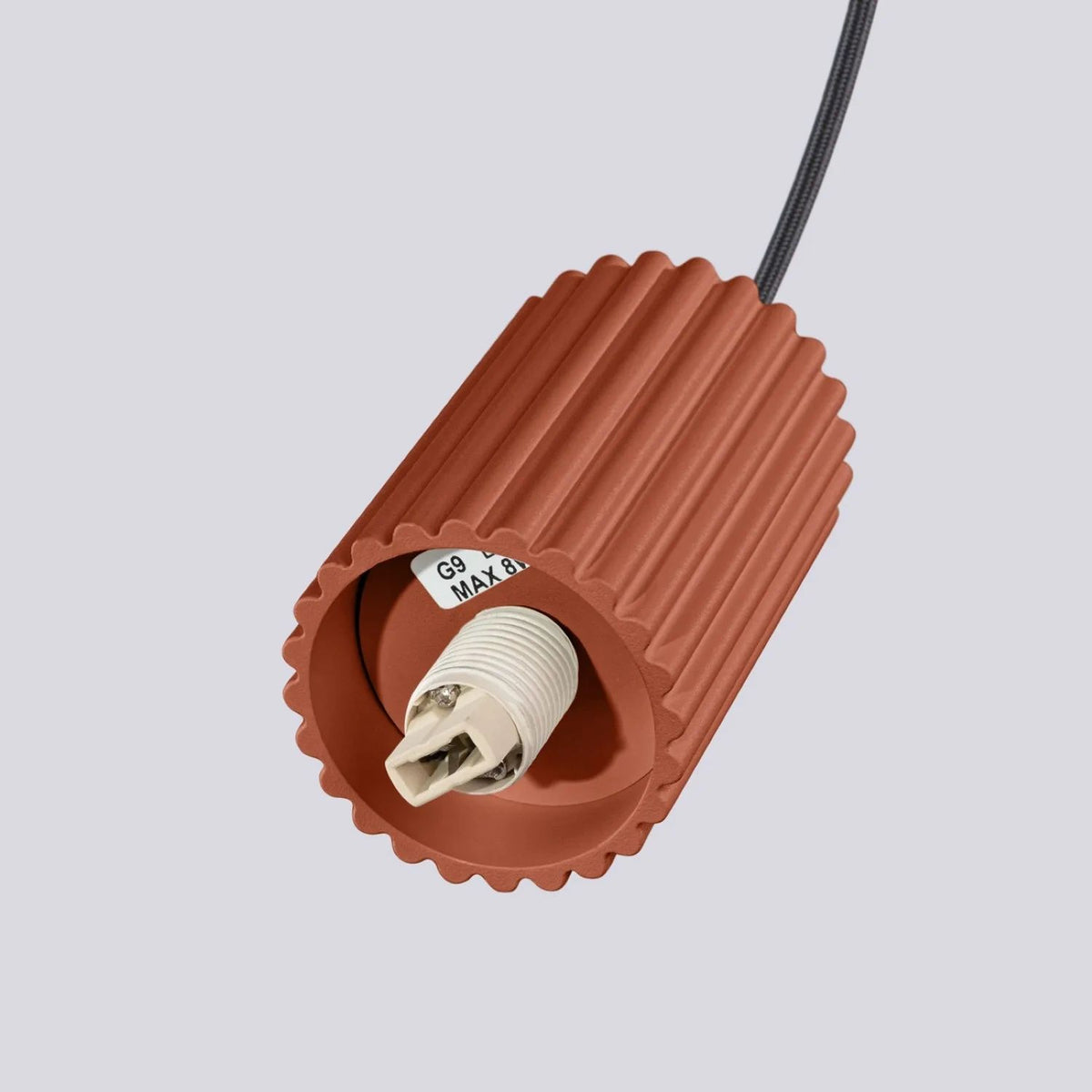 
Design Pendellampe „Halo“, 2-flammig - Ockerrot