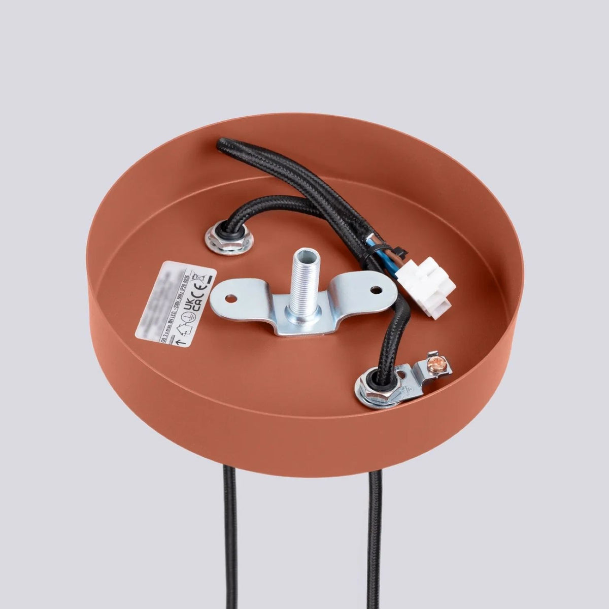 
Design Pendellampe „Halo“, 2-flammig - Ockerrot
