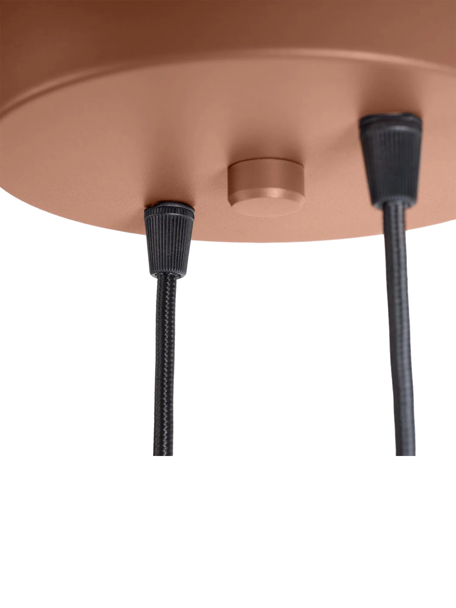 
Design Pendellampe „Halo“, 2-flammig - Mokka