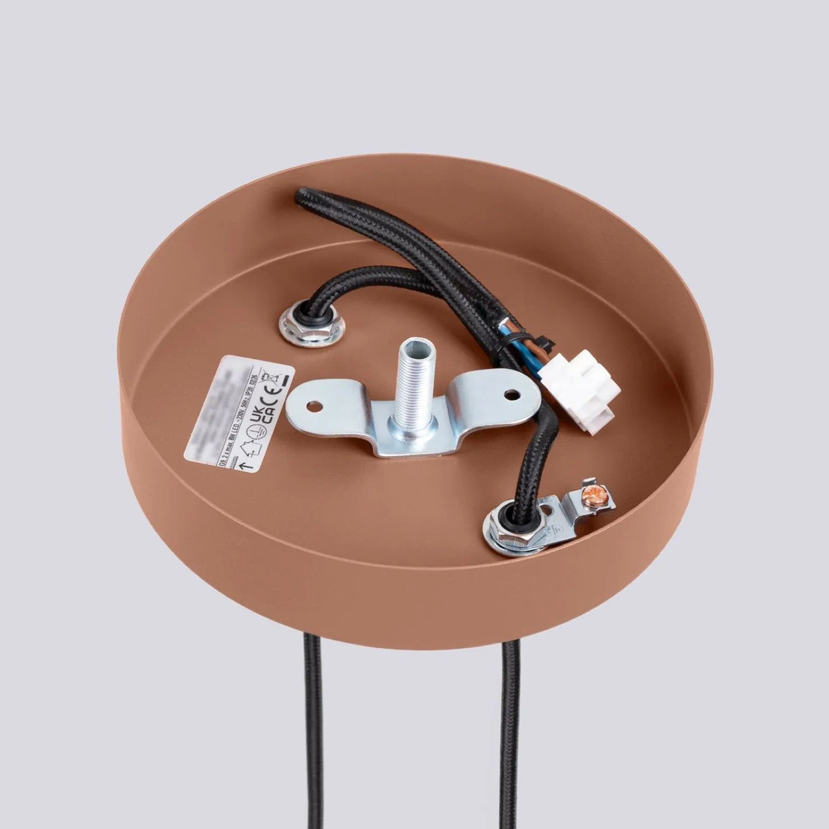 
Design Pendellampe „Halo“, 2-flammig - Mokka