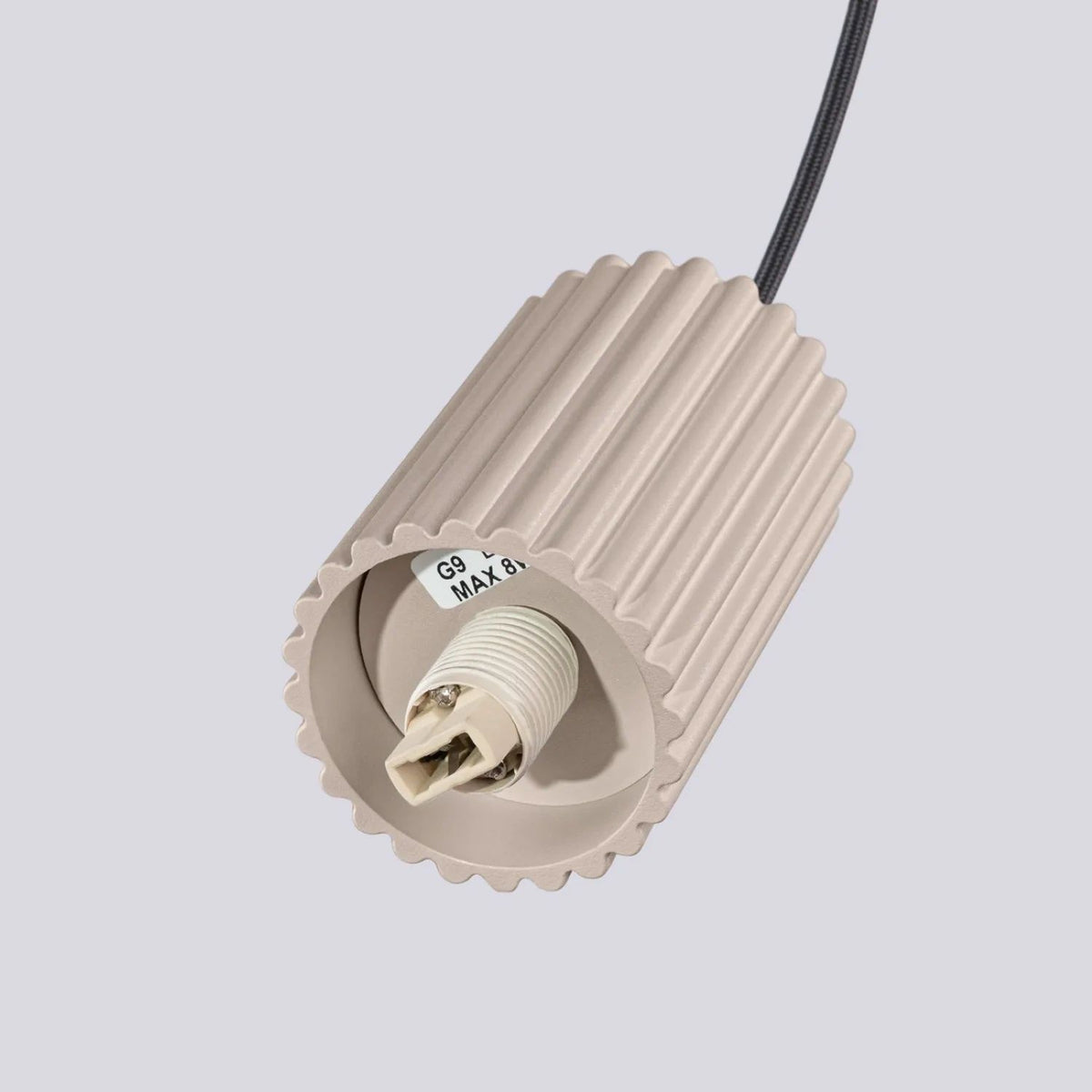 
Design Pendellampe „Halo“, 2-flammig - Taupe