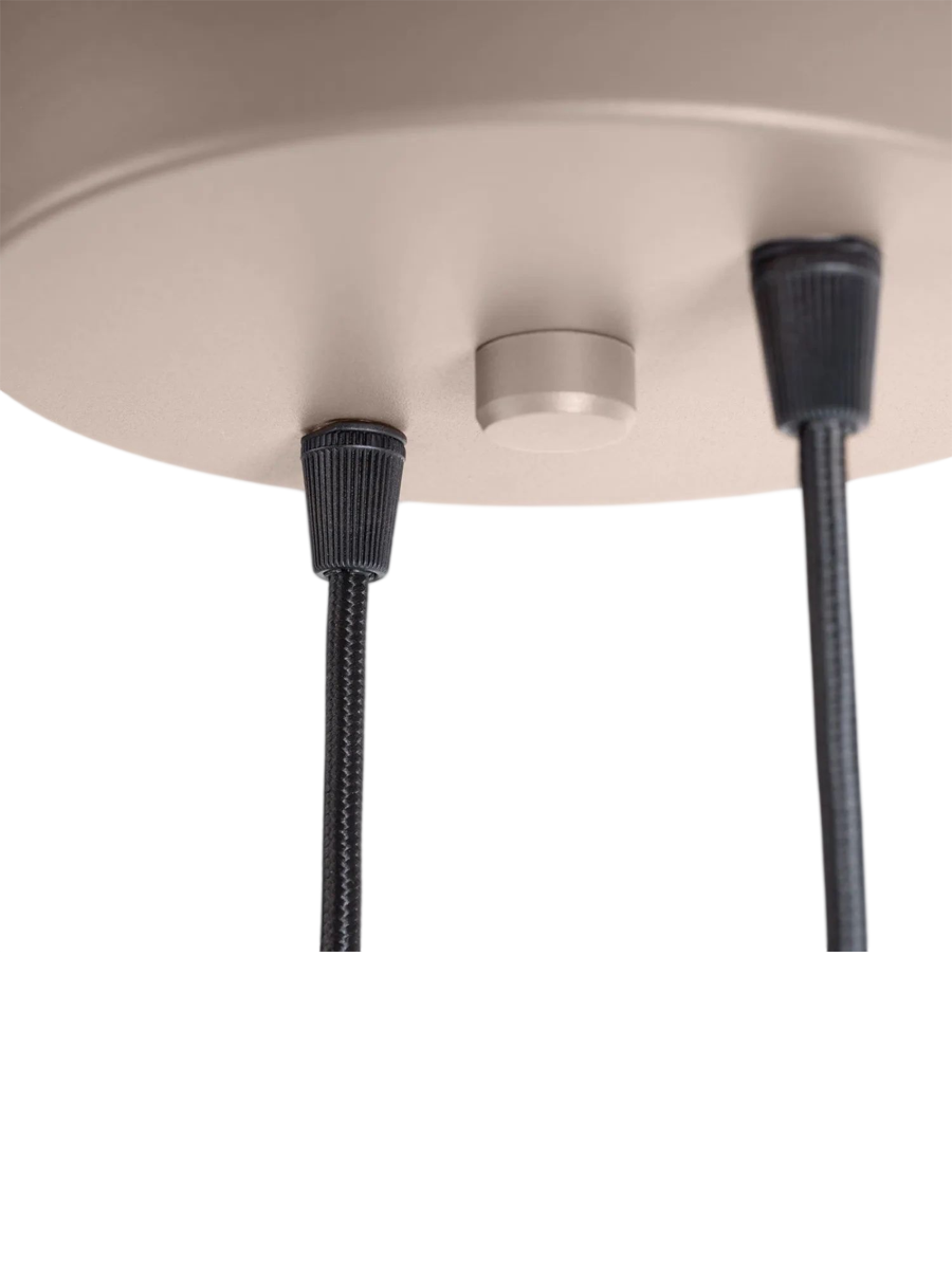 
Design Pendellampe „Halo“, 2-flammig - Taupe