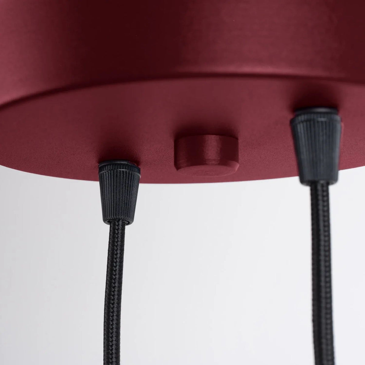 
Design Pendellampe „Halo“, 2-flammig - Burgundrot