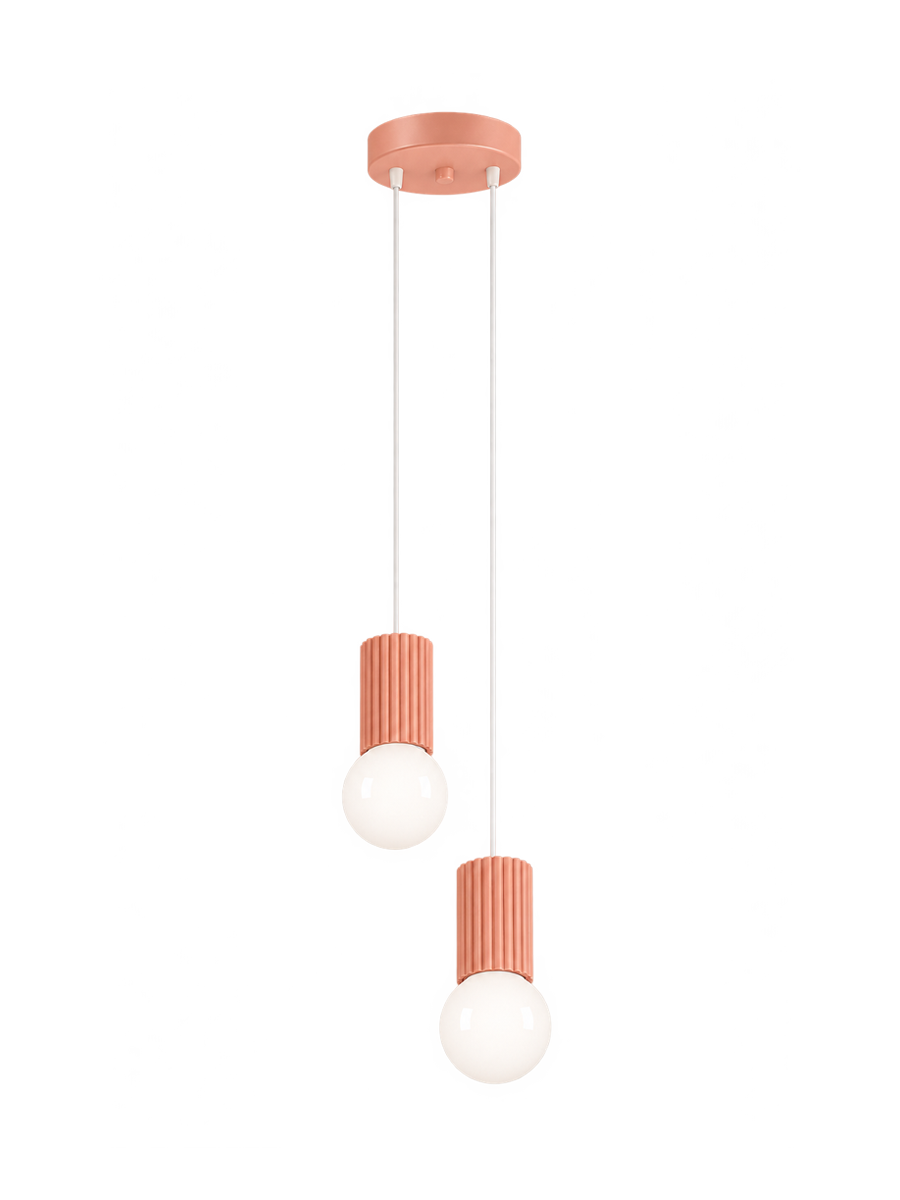 
Design Pendellampe „Halo“, 2-flammig - Apricot