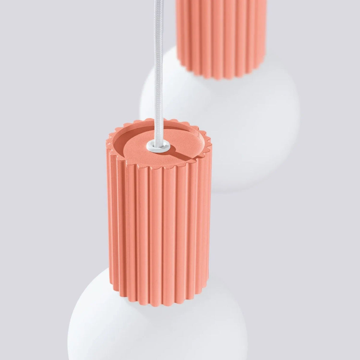 
Design Pendellampe „Halo“, 2-flammig - Apricot