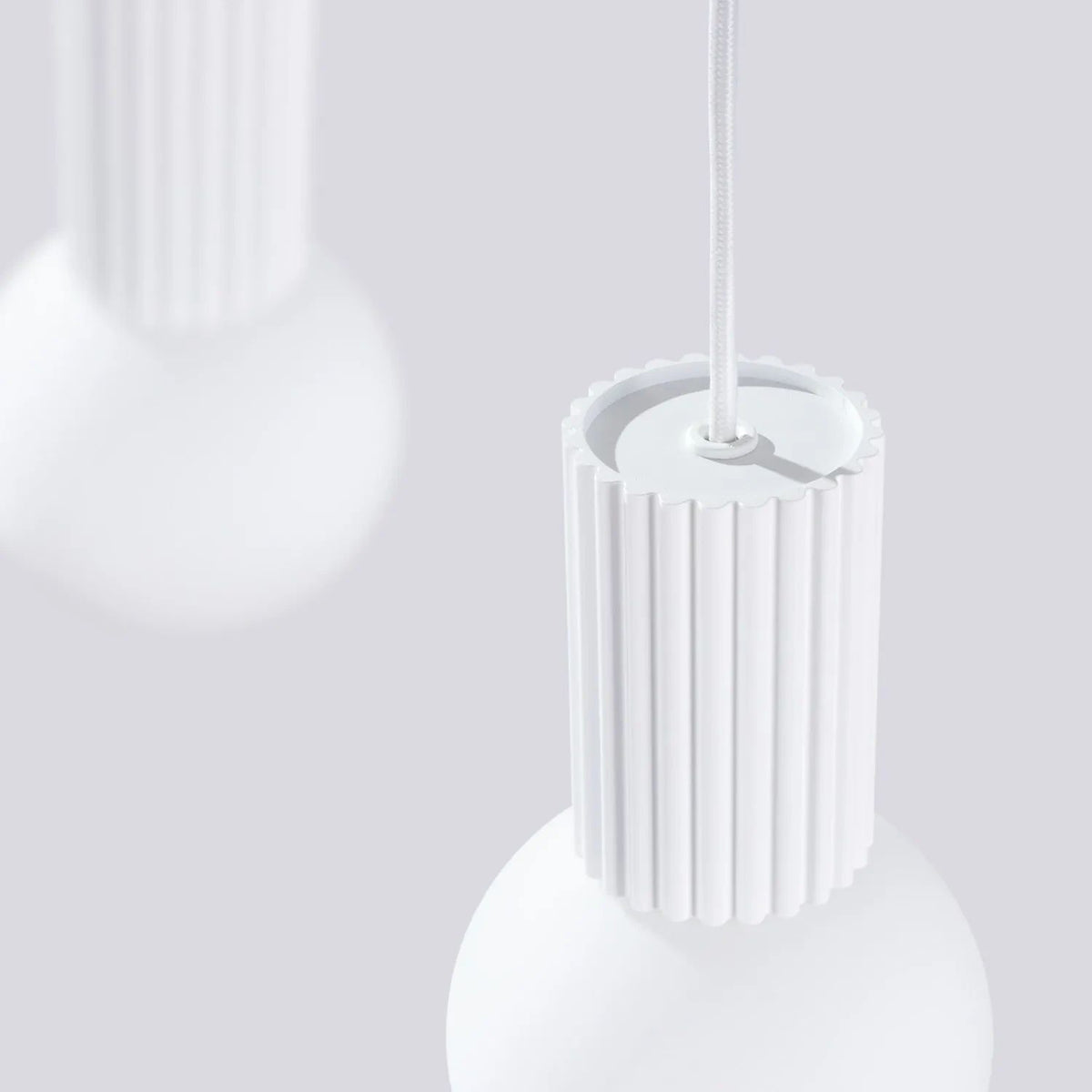 
Design Pendellampe „Halo II“, 2-flammig - Weiss