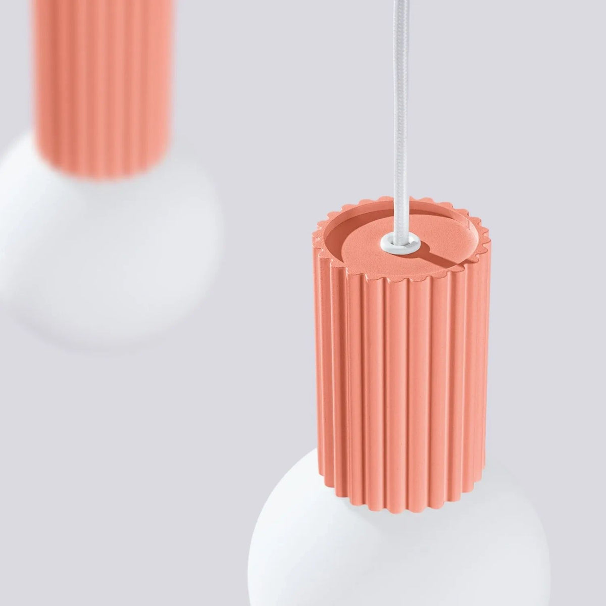 
Design Pendellampe „Halo II“, 2-flammig - Apricot