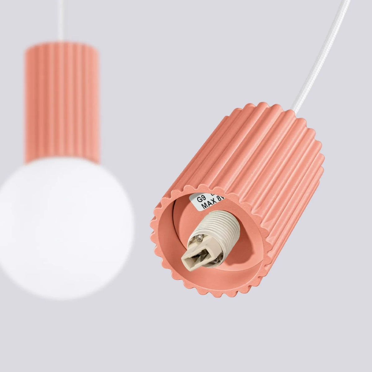 
Design Pendellampe „Halo II“, 2-flammig - Apricot