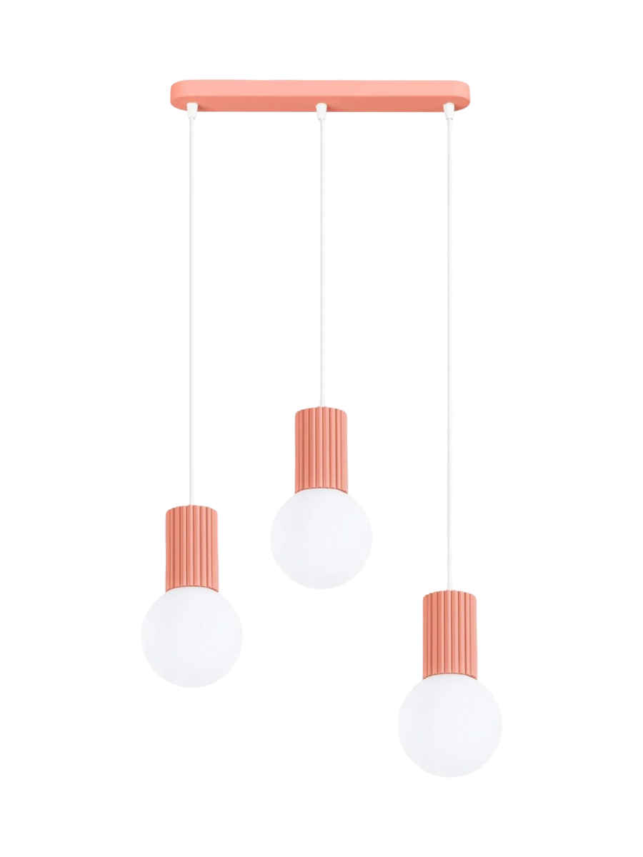 
Design Pendellampe „Halo II“, 3-flammig - Taupe