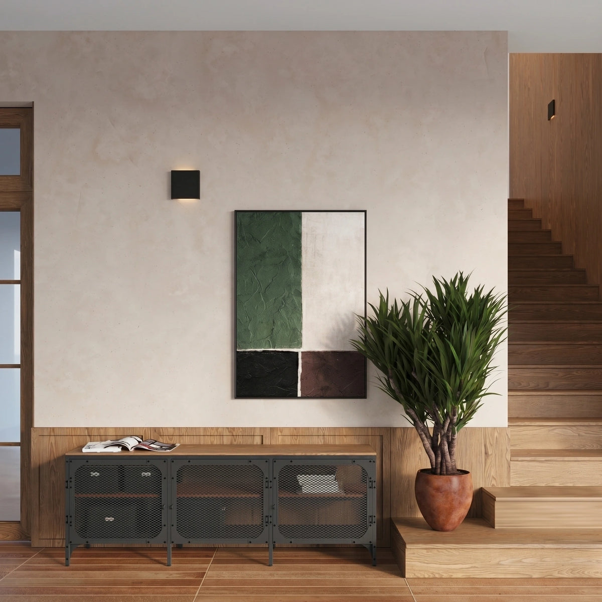
Design Wandlampe „Vanta“ - Schwarz