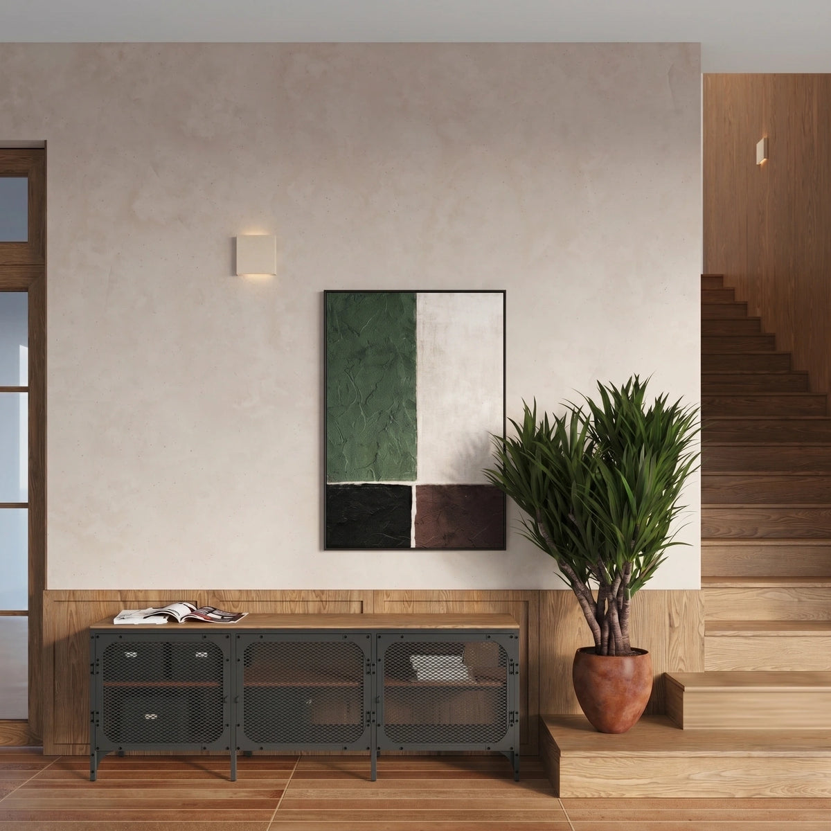 
Design Wandlampe „Vanta“ - Beige