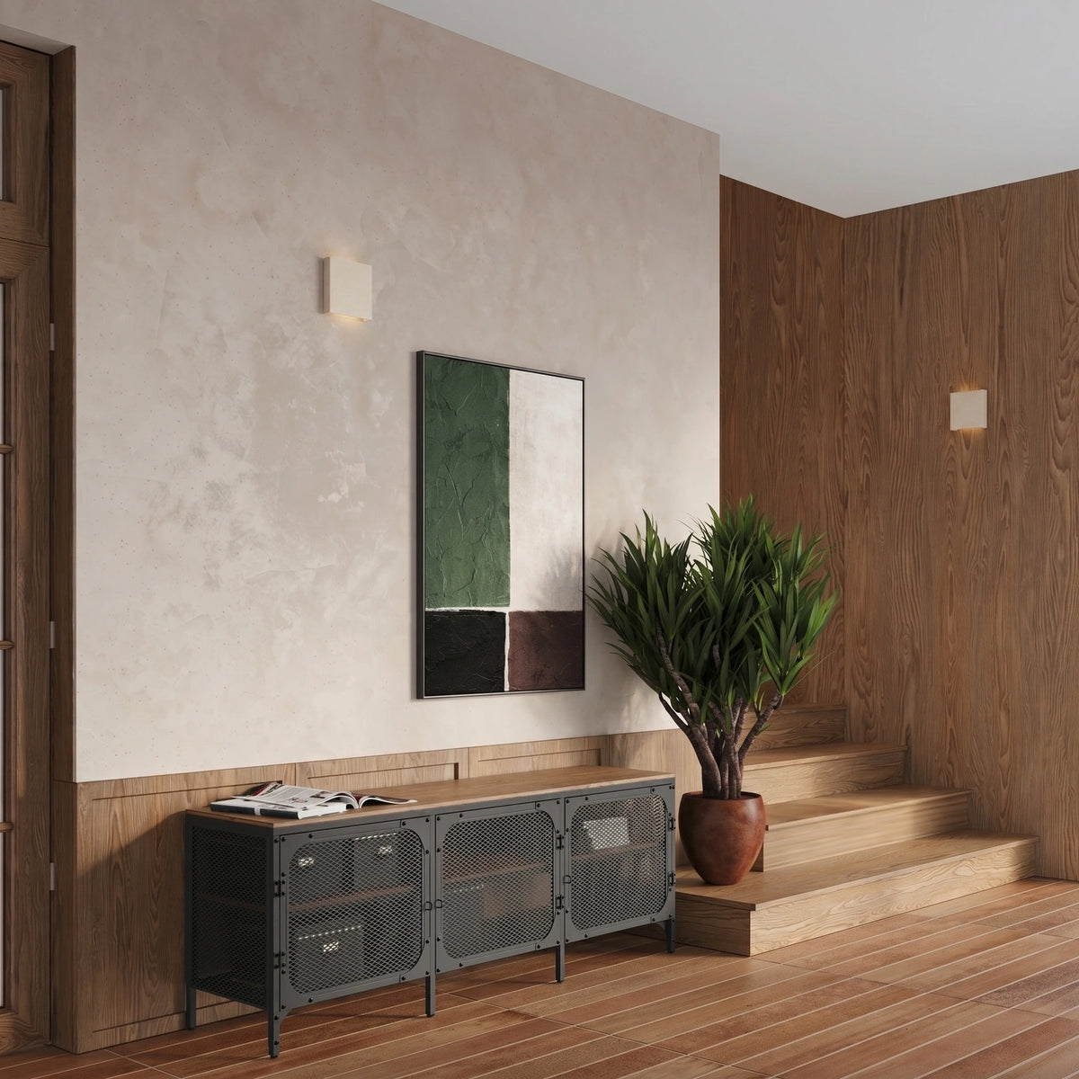 
Design Wandlampe „Vanta“ - Beige
