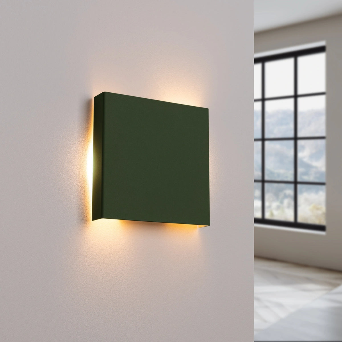 
Design Wandlampe „Vanta“ - Olivgrün