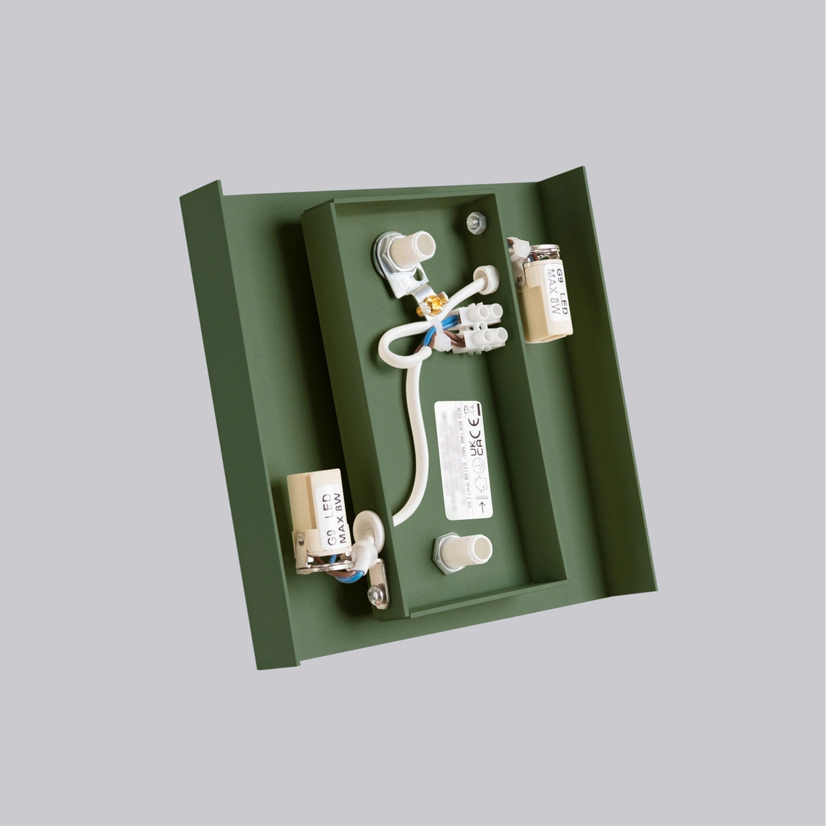 
Design Wandlampe „Vanta“ - Olivgrün