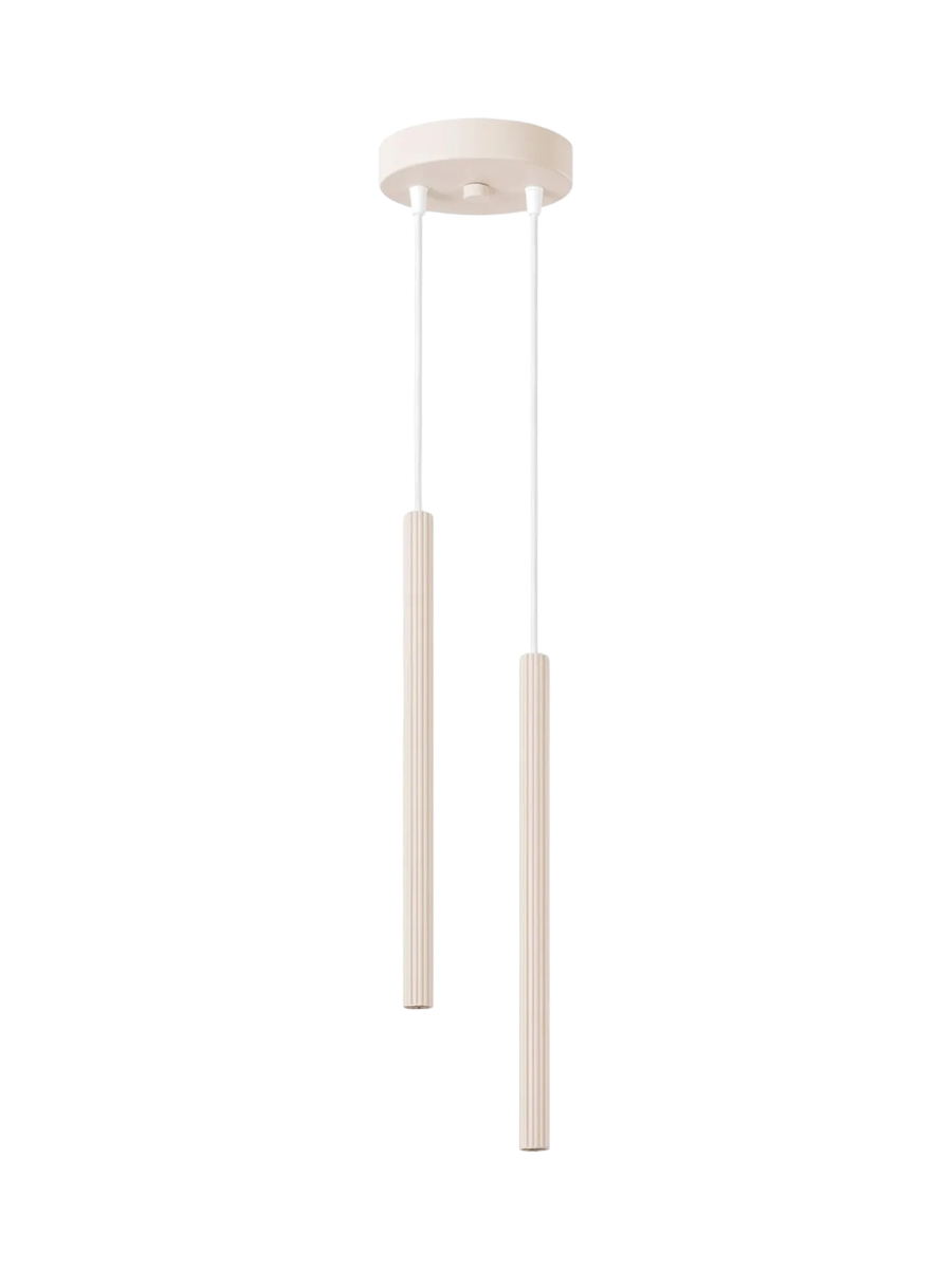 
Design Pendellampe „Arche“ - 2-flammig - Olivgrün