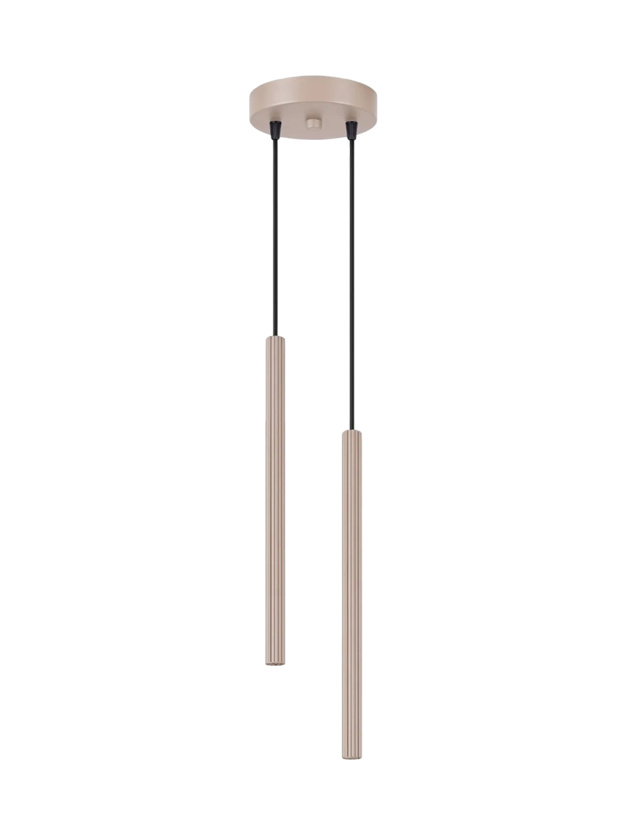 
Design Pendellampe „Arche“ - 2-flammig - Taupe