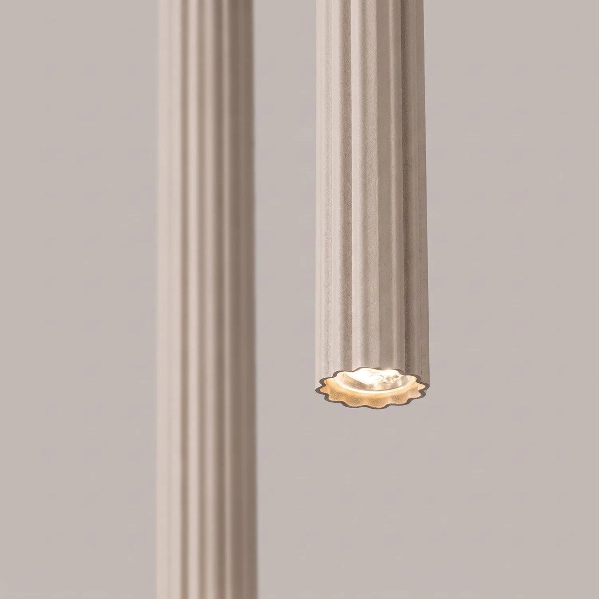 
Design Pendellampe „Arche“ - 2-flammig - Taupe
