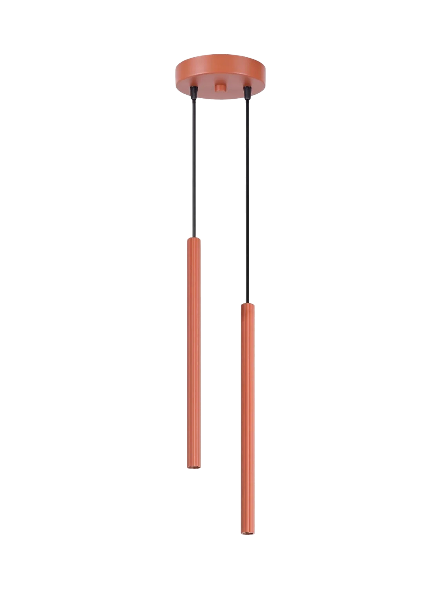 
Design Pendellampe „Arche“ - 2-flammig - Olivgrün