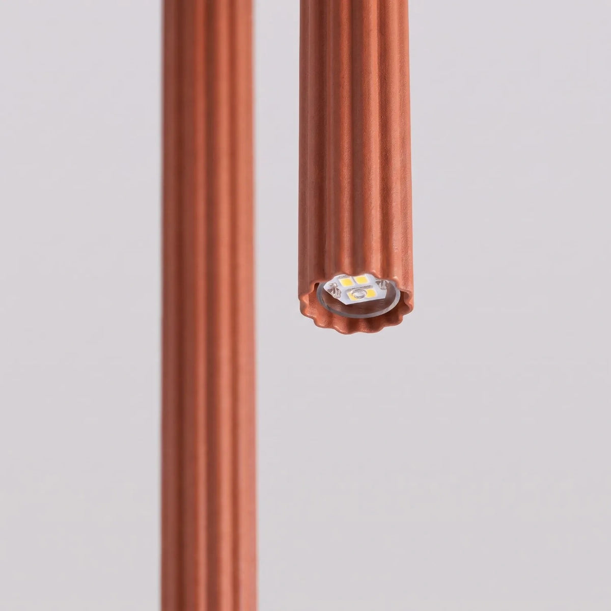 
Design Pendellampe „Arche“ - 2-flammig - Ockerrot