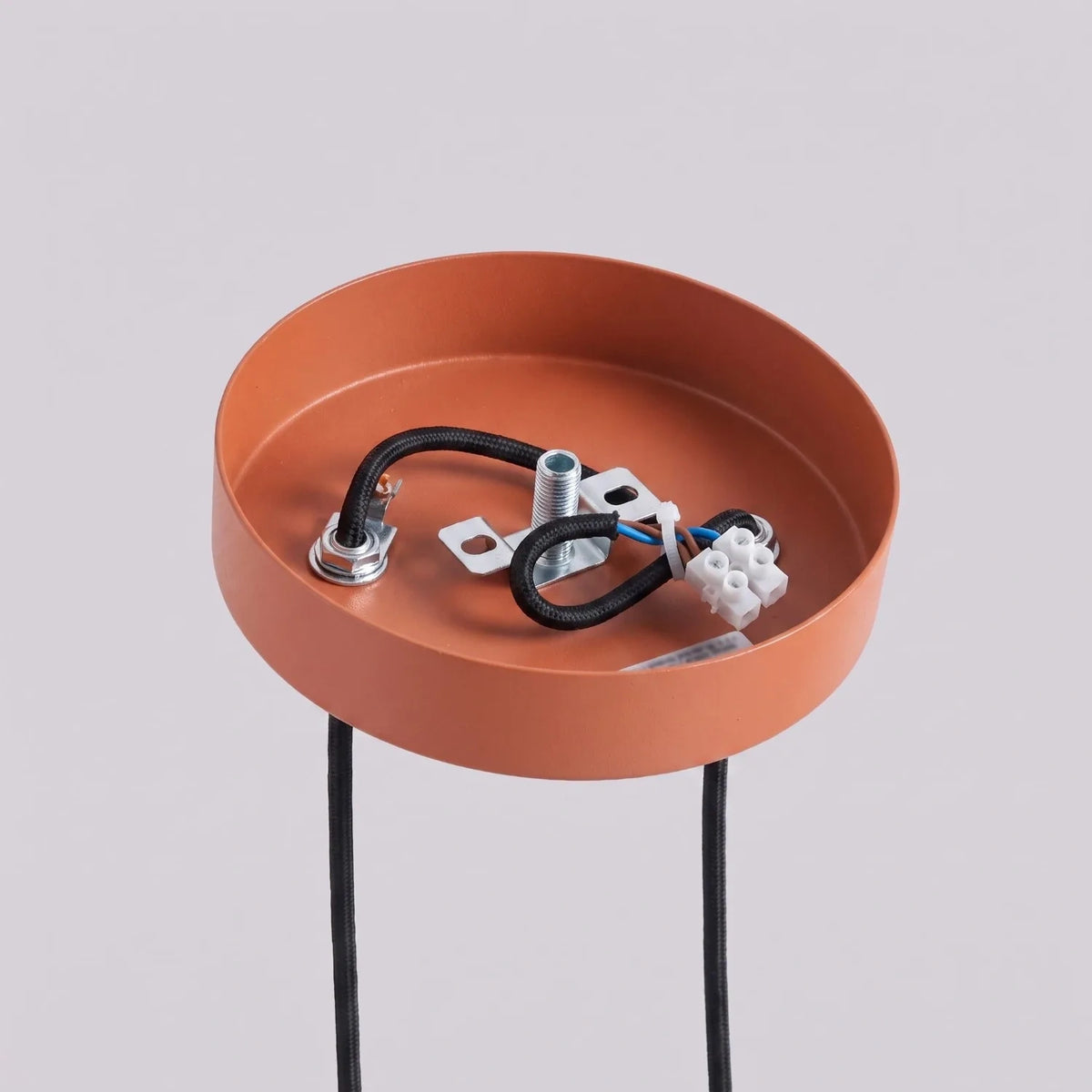 
Design Pendellampe „Arche“ - 2-flammig - Ockerrot