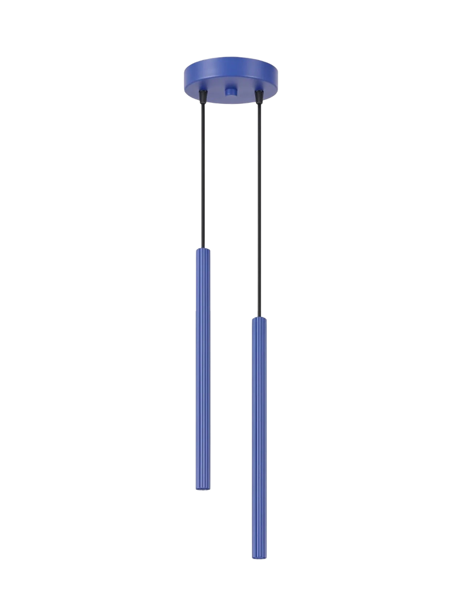 
Design Pendellampe „Arche“ - 2-flammig - Olivgrün