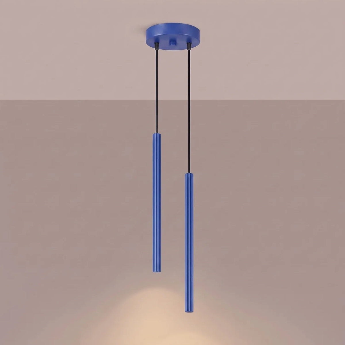 
Design Pendellampe „Arche“ - 2-flammig - Ultramarine