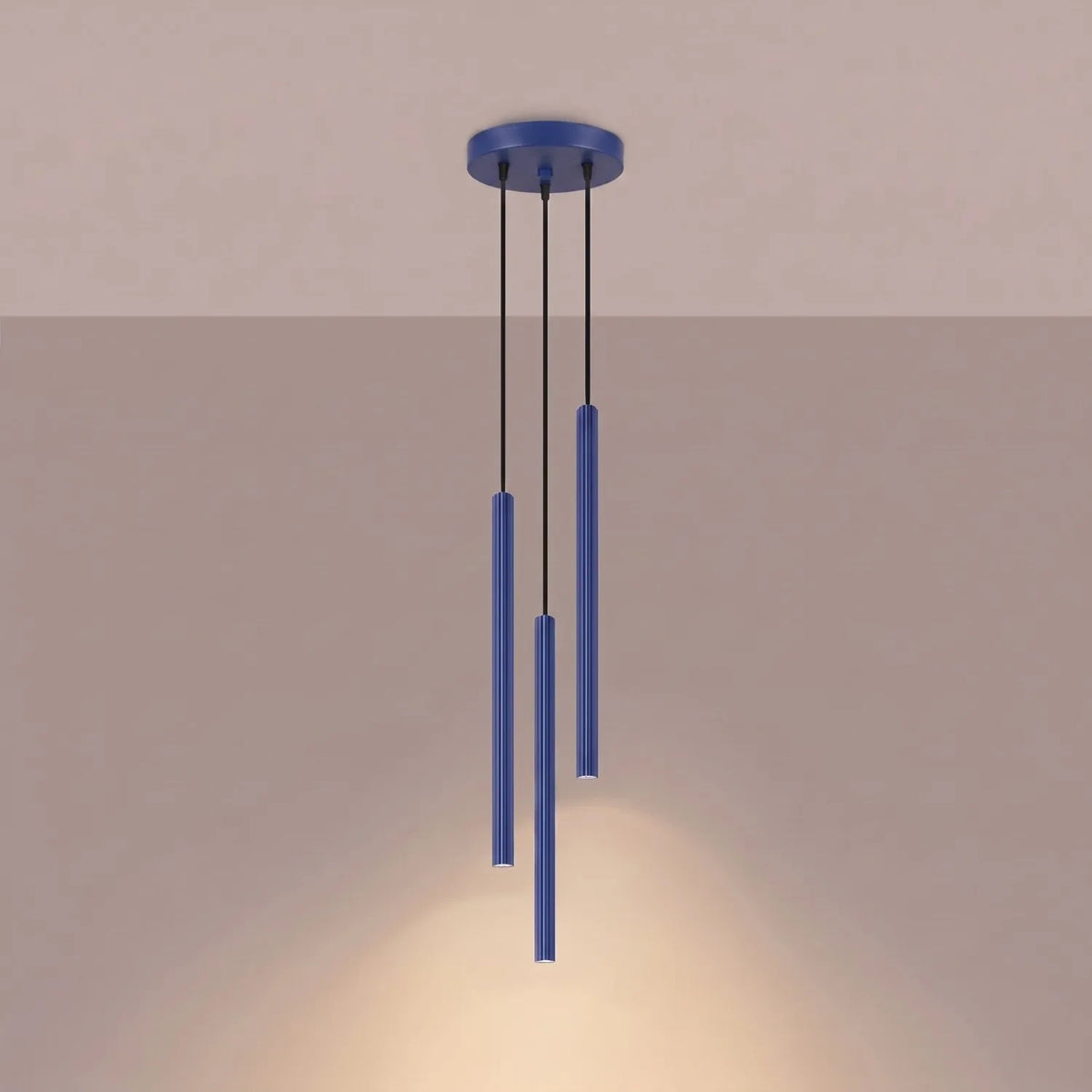 
Design Pendellampe „Arche“ - 3-flammig - Ultramarine