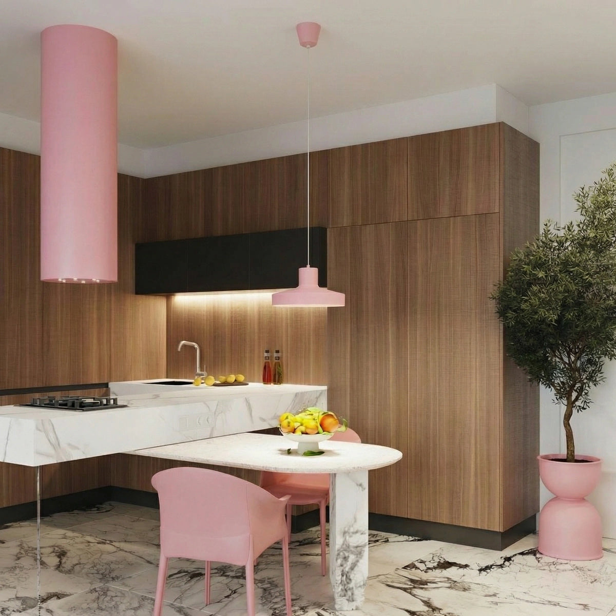 
"Bilo" designer pendant lamp - Rosa
